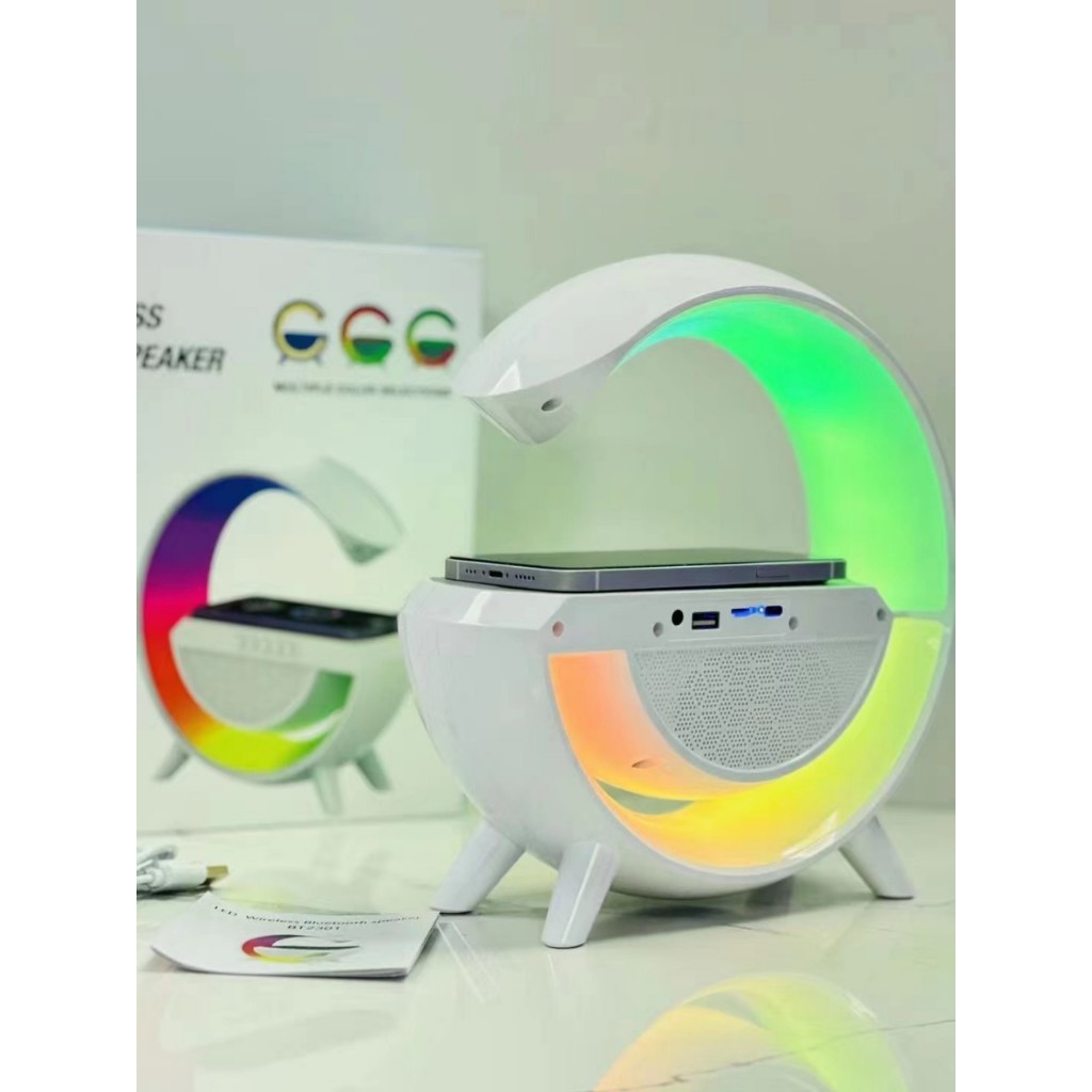 Loa Chữ G G500 Bluetooth đa chức năng, Loa bluetooth tích hợp sạc không dây, deco phòng siêu đẹp
