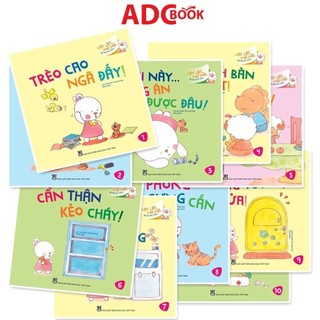  Bộ sách - Lật lật mở mở bé học an toàn  Cả bộ 10 cuốn  