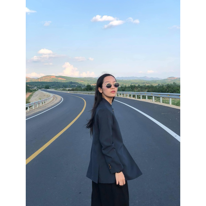 Vest blazer cổ tàu