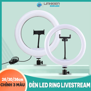 🔥 GIÁ SỈ 🔥 Đèn Lẻ Led Ring 36CM/ 30CM/ 26CM Chỉnh Màu Kèm Kẹp Điện Thoại Livestream Spa Studio