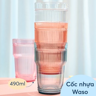 Cốc nhựa có quai waso - cốc uống nước cho bé cốc uống nước cho bé amori inochi nhật bản