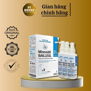 Xịt mọc tóc minoxidil 2% pháp, giảm rụng tóc và kích thích mọc tóc.