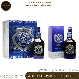 Chivas regal 18 blue hộp quà 2024 700ml