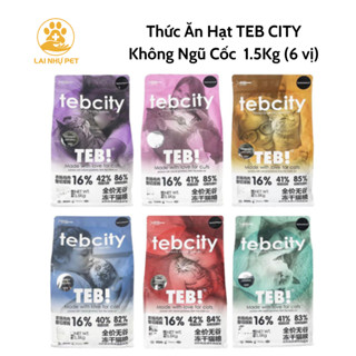 Hạt TEB City túi Hãng 1.5kg. Hạt không độn ngũ cốc cho Mèo -Lai Nhự Pet