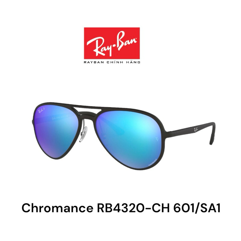 [Chính Hãng] Kính Mát RayBan RB4320-CH601/SA1 Chromance Polarized chống tia UV, Kính Râm RayBan ELEGANCE SHOP