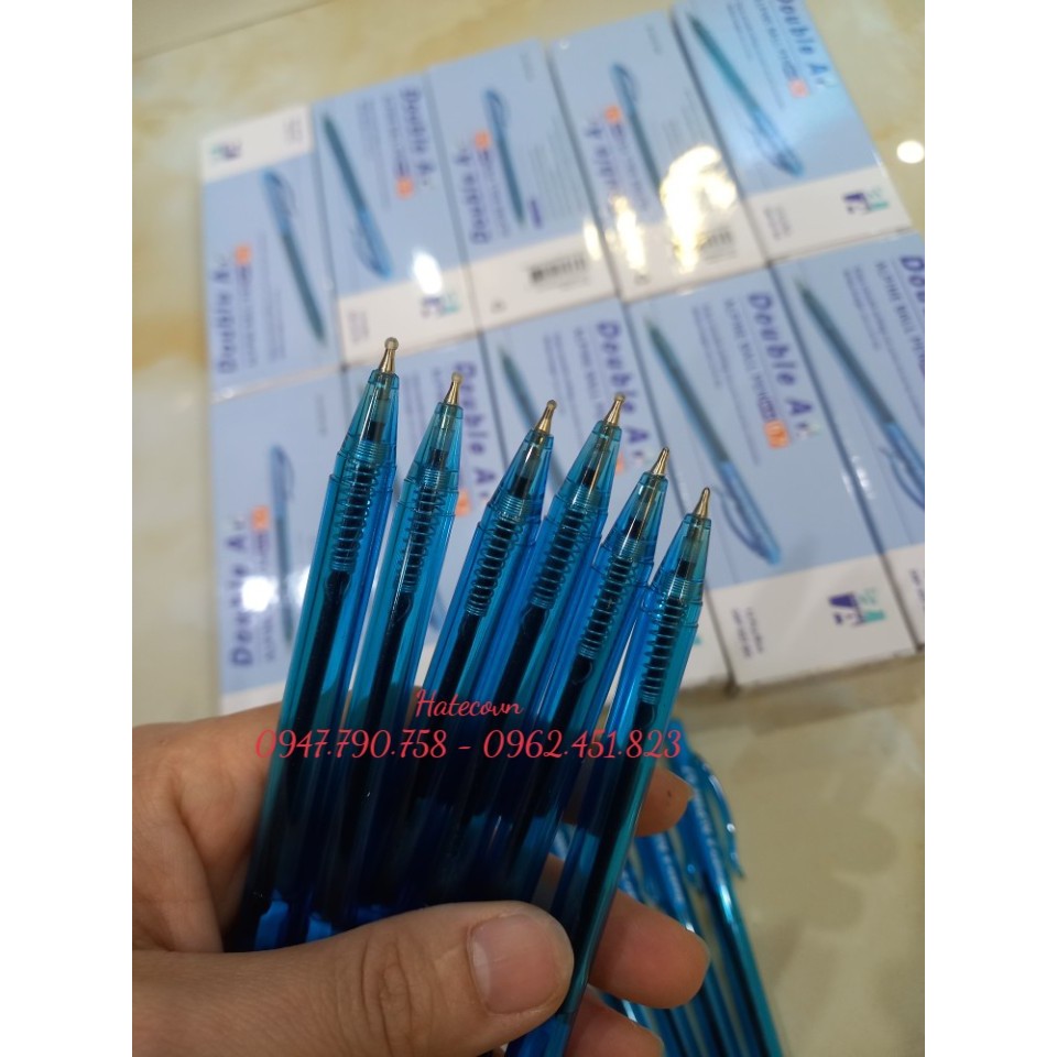 (SIÊU KHUYẾN MÃI ) Combo 12 cây Bút Bi Alpine Double A Thái Lan màu xanh ngòi 0.7mm