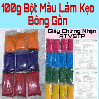 Bột màu làm kẹo bông gòn- Bột màu pha làm đường màu.