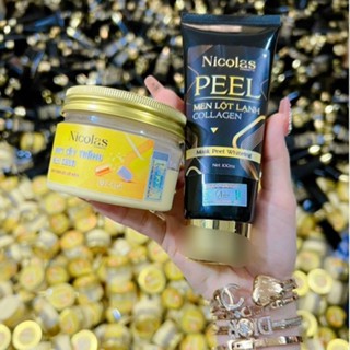 Combo Kem Nicolas Peel Lột Lạnh Thanh Nhi + Kem Body Cấy Trắng Men Chua Nicolas Cosmetic