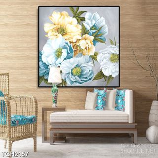 Tranh canvas hoa đơn treo tường