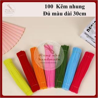 Kẽm nhung làm hoa, kẽm lông bó 100 sợi, dây kẽm nhung làm hoa trang, bó hoa kẽm nhung