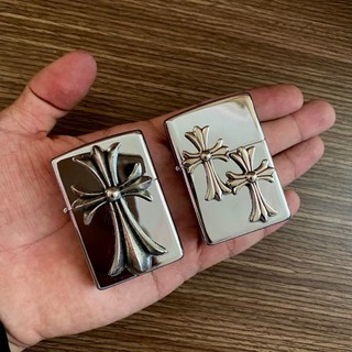 Vỏ bật lửa Zippo mạ bạc nguyên khối chỉ có vỏ
