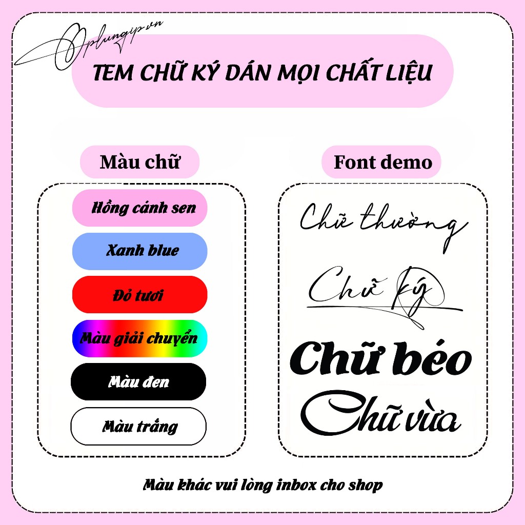  Tem tên theo yêu cầu tem chữ ký dán trang trí xe máy mũ bảo hiểm Decal phủ bóng 3d chống nước bền màu 