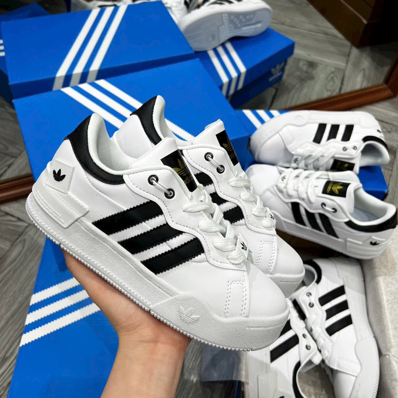Giày Thể Thao Original Adidas_WMNS Rey Galle Chalk White Hazy Green,Adidas Sò Bản Mới Xanh Mint Blue trắng đeniq