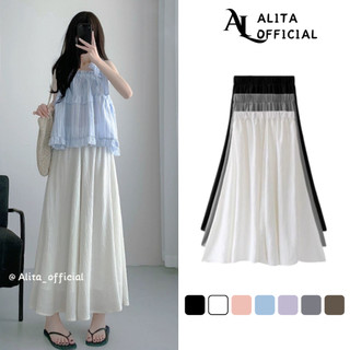 Quần đũi nữ bigsize ống cực rộng chất đũi Quần giả váy lửng 2 lớp cạp cao lưng chun tiện lợi mát mẻ che khuyết điểm QD49