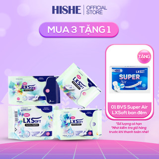  COMBO 3 Gói Băng Vệ Sinh LXSoft Hàn Quốc - Bạc hà - Siêu mỏng - Siêu thấm hút