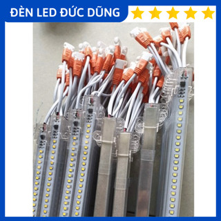 Đèn Led Thanh Sử Dụng Trực Tiếp Điện 220V (Combo 3 thanh) Có Vỏ Nhựa Siêu Sáng 1M Và 50CM (Trắng/Vàng)