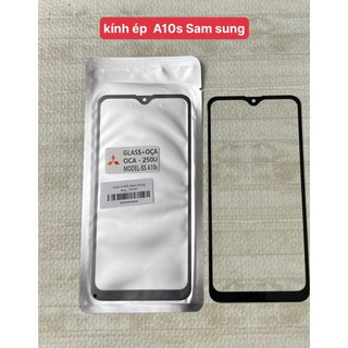 Kính Samsung A10S liền keo (ép kính)