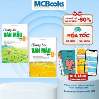 Sách - Combo Những Bài Văn Mẫu Lớp 8 (Tập 1 + Tập 2)