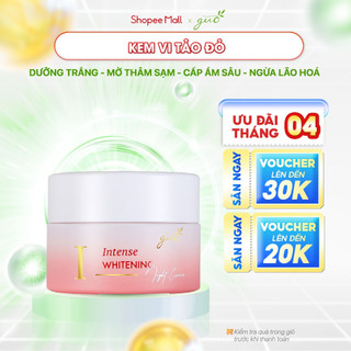 Kem Dưỡng Trắng Da Mặt MờThâm Chống Lão Hóa Vi Tảo Đỏ Trắng Hồng Tự Nhiên GUO 30gr