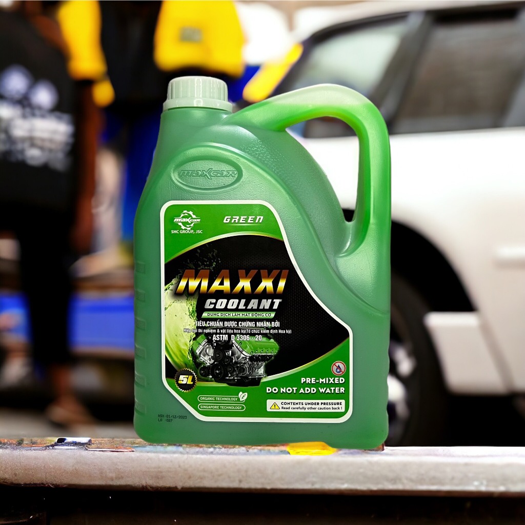 Nước làm mát động cơ ô tô Maxxicoolant SHC Group can 5 lít