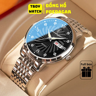 Đồng hồ nam chính hãng Poedagar 905 thời trang trẻ trung chống nước dây thép cao cấp sang trọng đồng hồ đeo tay nam giới