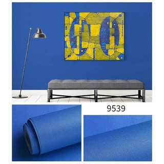 10m Giấy dán tường một màu XANH NƯỚC BIỂN NHÁM ĐẬM  - 10m decal dán tường màu trơn có keo sẵn thời thượng