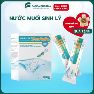 Muối sinh lý, nước muối sinh lý vệ sinh đa năng cho mũi, miệng, họng và vết thương - hộp 20 gói