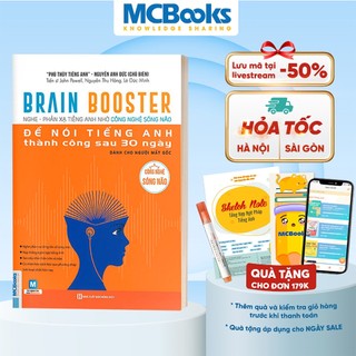 Sách - Brain Booster - Nghe phản xạ tiếng Anh nhờ công nghệ sóng não - dành cho người mất gốc