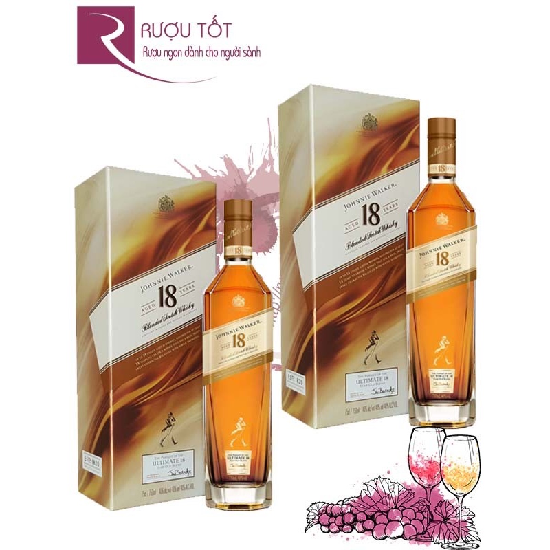 [Rượu Chính Hãng] Rượu Johnnie Walker 18 750ml