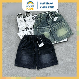  Quần đùi Jean QN7 bé trai 2-8 tuổi đủ size  9-24kg  short lửng bé trai mùa hè năng động thoáng mát | ĐỨC TRÍ KIDS 