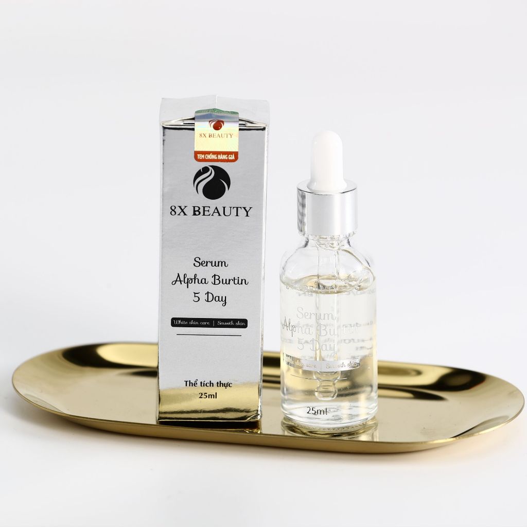 Serum Kích Trắng Mờ Nám Tàn Nhang Giúp Da Căng Bóng Alpha Burtin 5Day 8x Beauty