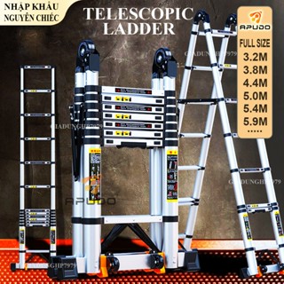 Thang Rút Đơn Đôi Thang Chữ A Chữ I Thang Rút Nhôm Inox Cao Cấp Nhập Khẩu 3.2M 3.8M 4.4M 5.0M 5.9M APUDO