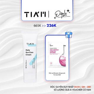 Kem Chống Nắng Mỏng Nhẹ Vô Hình, Cản Nắng Gấp 3 Cho Da Treatment Tia'm Daily Sun Care Cream SPF50+ PA++++ 50ml