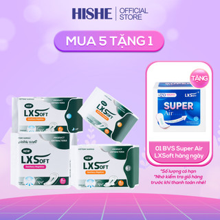  Combo 5 Gói Băng Vệ Sinh LXSoft Hàn Quốc - Bạc hà - Siêu mỏng - Siêu thấm hút