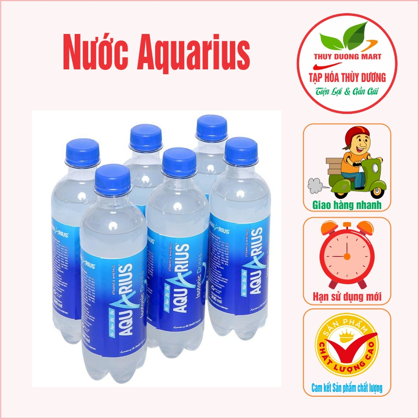 Lốc 6 chai Aquarius 390ml