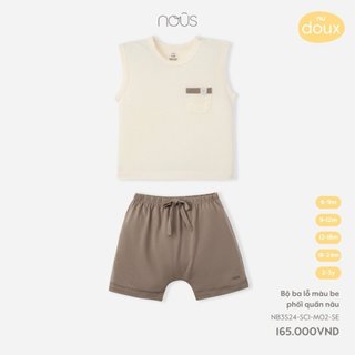 Bộ Ba Lỗ  Nous Dễ Thương Cho Bé Từ 6M đến 2y