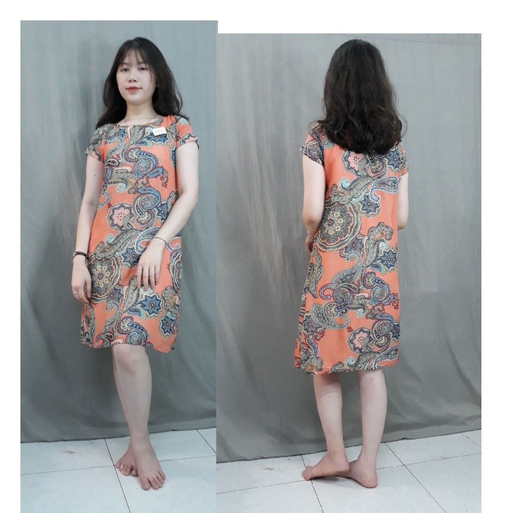 Đầm suông voan có tay-bigsize