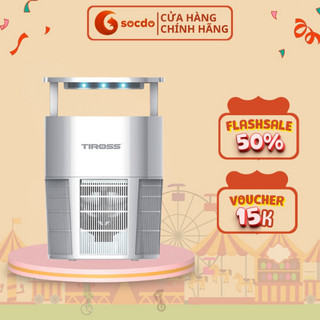 Đèn bắt muỗi và côn trùng tiross ts8811, công nghệ đèn led và uv hiệu suất cao - an toàn