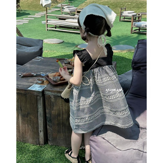 𝒀𝑰𝒀𝑨𝒀𝑨 𝑲𝑰𝑫𝑺  (Y1220) - Váy yếm caro ren thêu