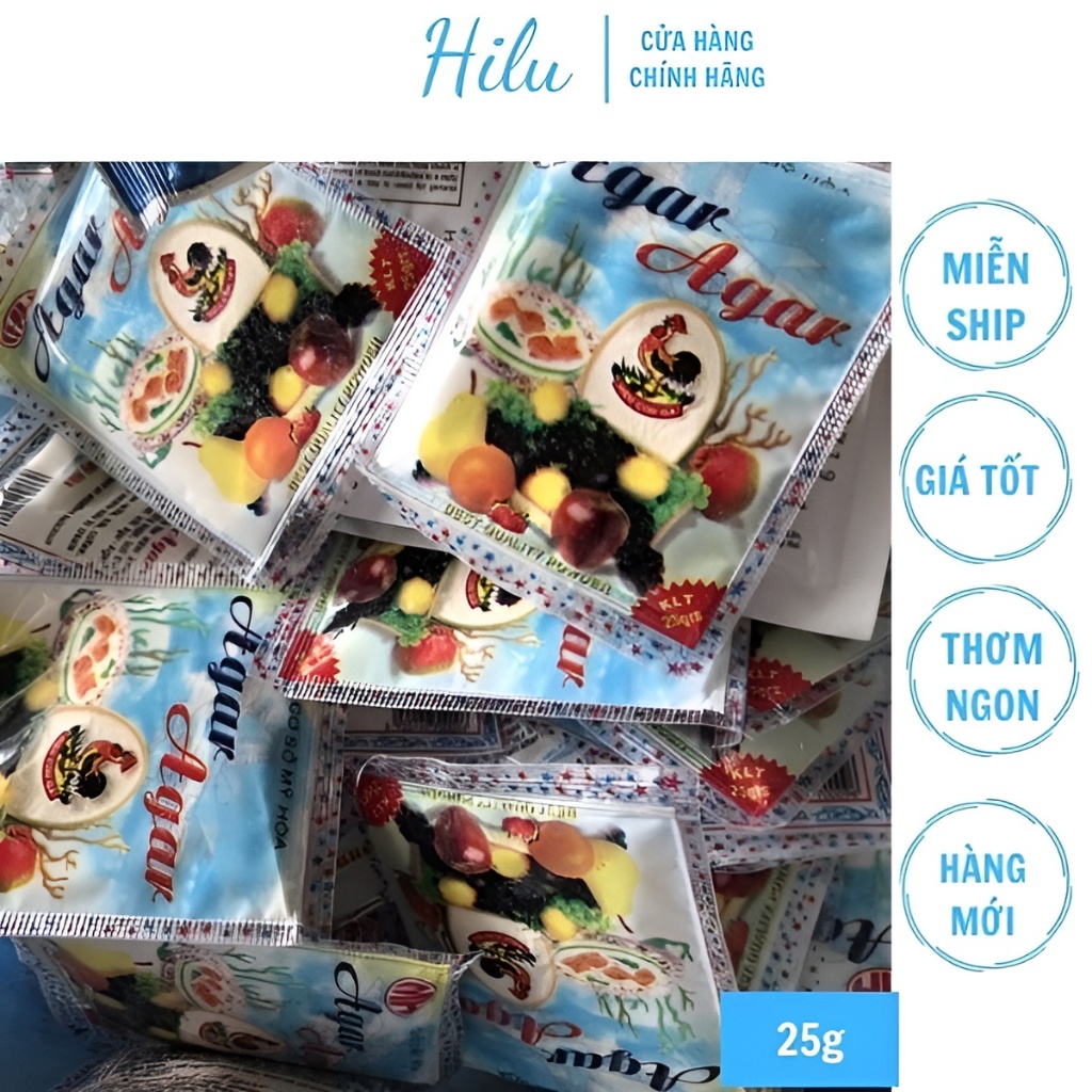 Bột rau câu giòn agar mỹ hoà 25gr