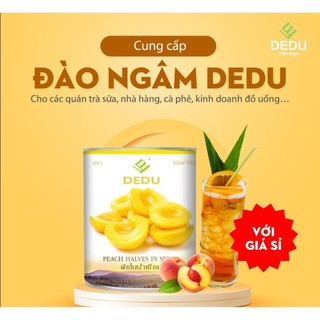 Đào ngâm DEDU 820gr, đào ngâm dedu