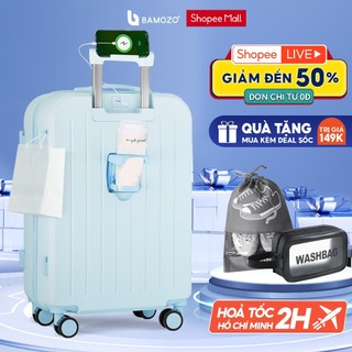 Vali Du Lịch Bamozo 8812 Thời Trang Size 20inch, Nhựa ABS Cao Cấp Bảo Hành 5 Năm - Lỗi 1 Đổi 1 Trong 30 Ngày