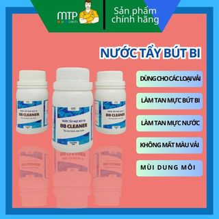 Dung dịch tẩy mực bút bi trên vải, tẩy mực trên quần áo bb-cleaner