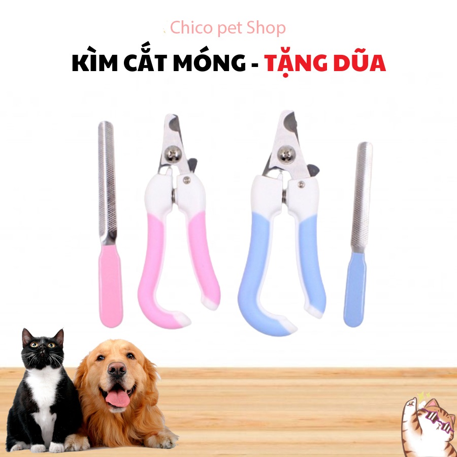 Kìm Cắt Móng Cho Chó Mèo Kèm Dũa Móng