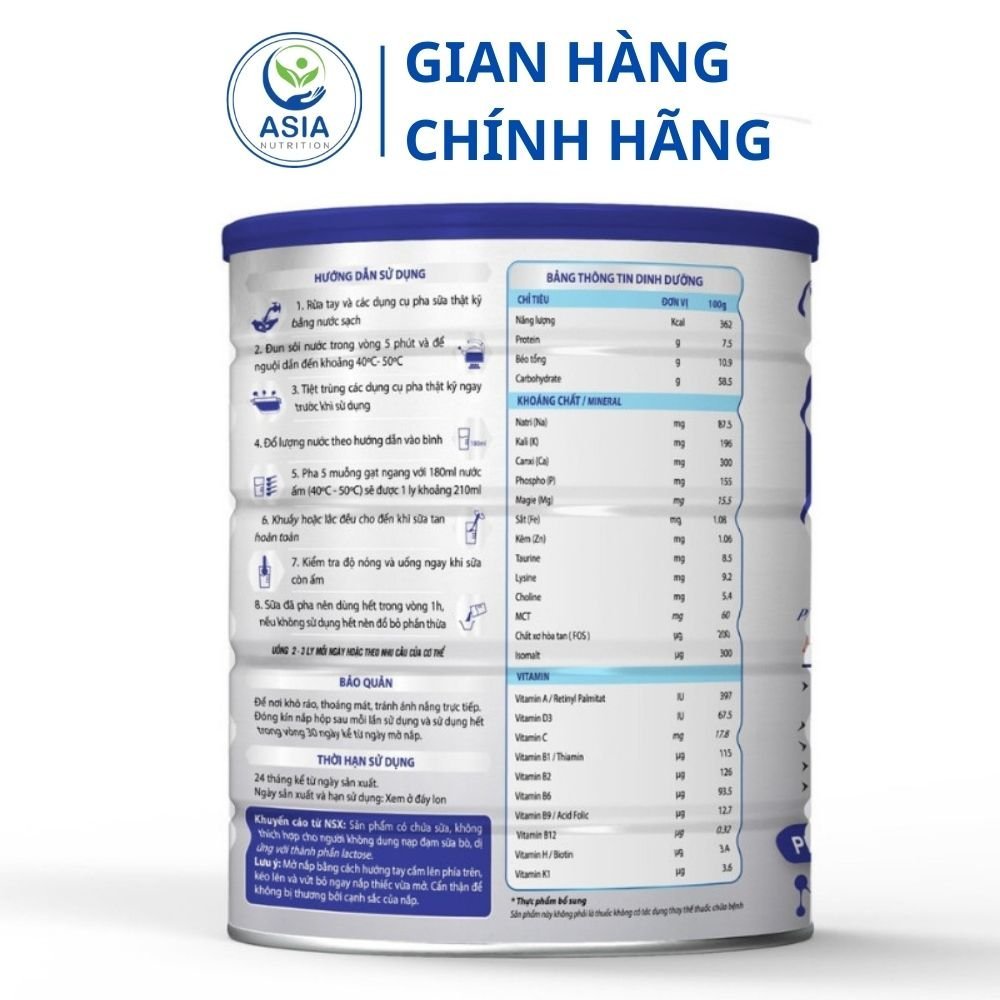 Sữa Sure Gold ASIA NUTRITION chính hãng hộp 650g tốt cho sức khỏe