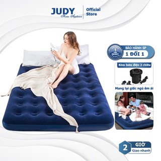 Đệm hơi - Nệm hơi CAO CẤP Bestway Tặng kèm bơm điện 2 chiều + Miếng vá tải trọng tối đa 295kg, bảo hành 1 đổi 1