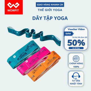 Dây tập yoga WOWFIT 8 đoạn co giãn đàn hồi tập Yoga Gym Pilates