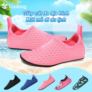 Giày lội nước, giày bơi nữ, giày lội nước nhẹ, thoáng khí, nhanh khô, chống trượt, giày đi biển ngoài trời nam nữ