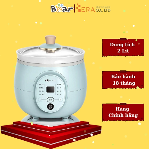 Nồi nấu chậm Bear DDG-D20P1 175W - Hàng chính hãng