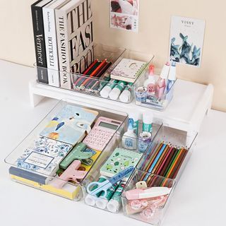 Khay chia ngăn kéo tủ nhựa Acrylic trong suốt siêu dày dặn, khay đựng đồ đa năng phong cách hiện đại